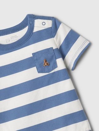 Baby Organic Cotton Stripe Pocket Bodysuit | Gap (US)