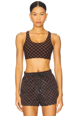 THE UPSIDE Technica Jade Sports Bra in Check from Revolve.com | Revolve Clothing (Global)