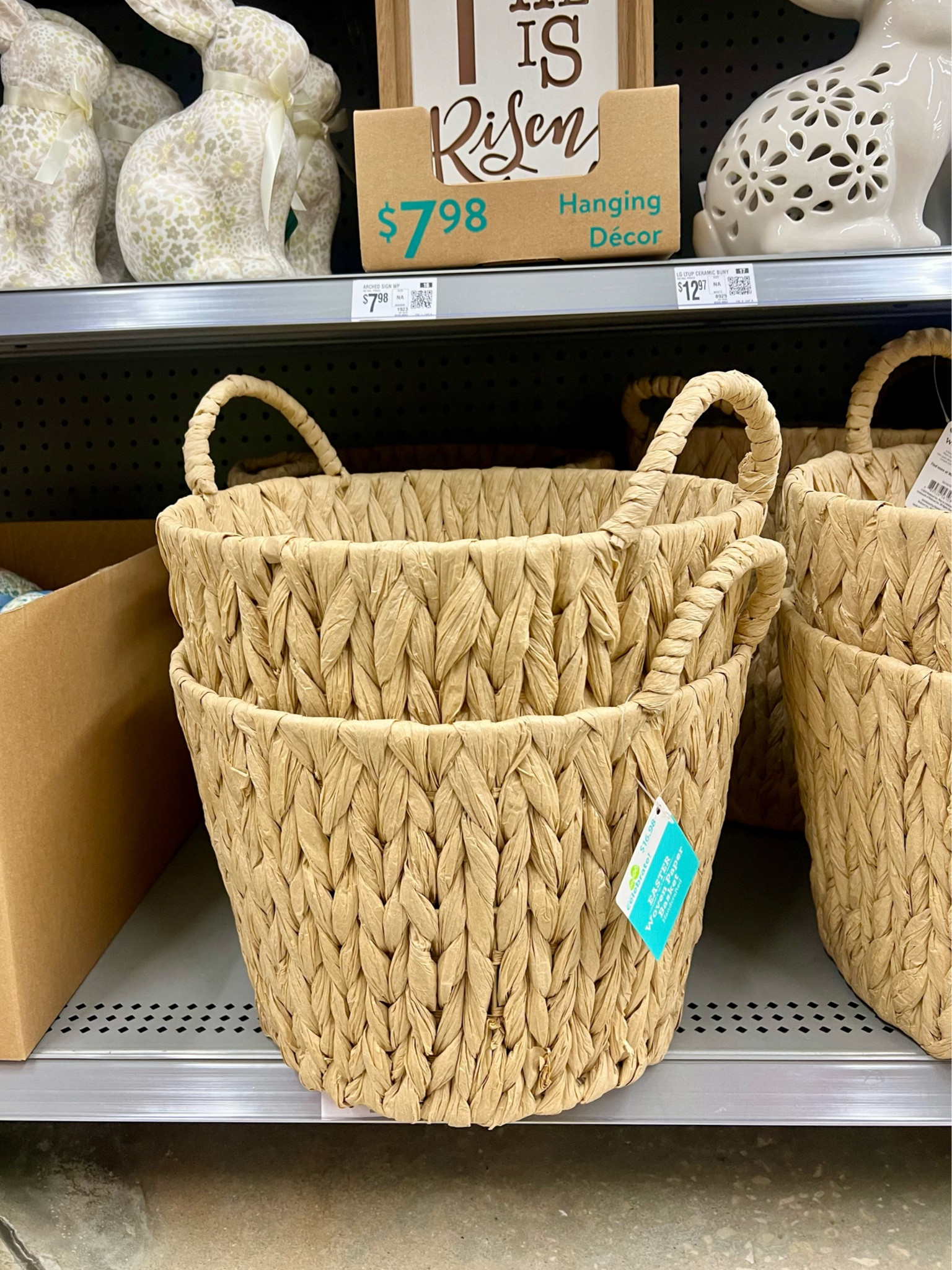 This adorable woven Easter basket is ready for all the egg hunts! A classic touch for spring fun! 🐣🧺

#LTKFindsUnder50 #LTKHome #LTKSeasonal