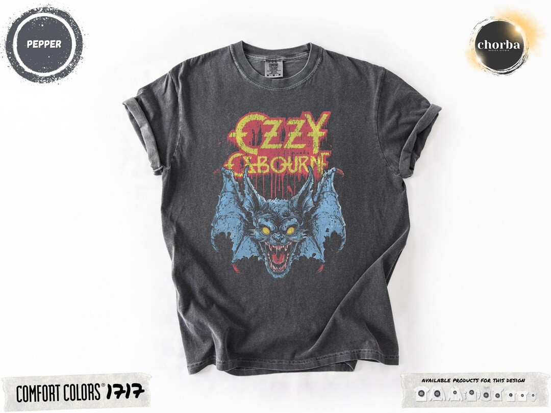 Ozzy Osbourne Comfort Colors T-shirt: Vintage Rock Tee, Metal Fan Gift - Etsy | Etsy (US)