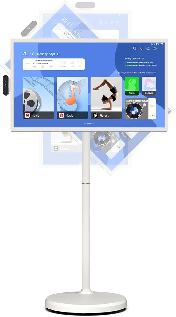 ApoloSign 32 inch FHD Smart Portable TV Gen2, 16G +128G Storage, Android 14 OS, 15000mAh, Rolling... | Amazon (US)