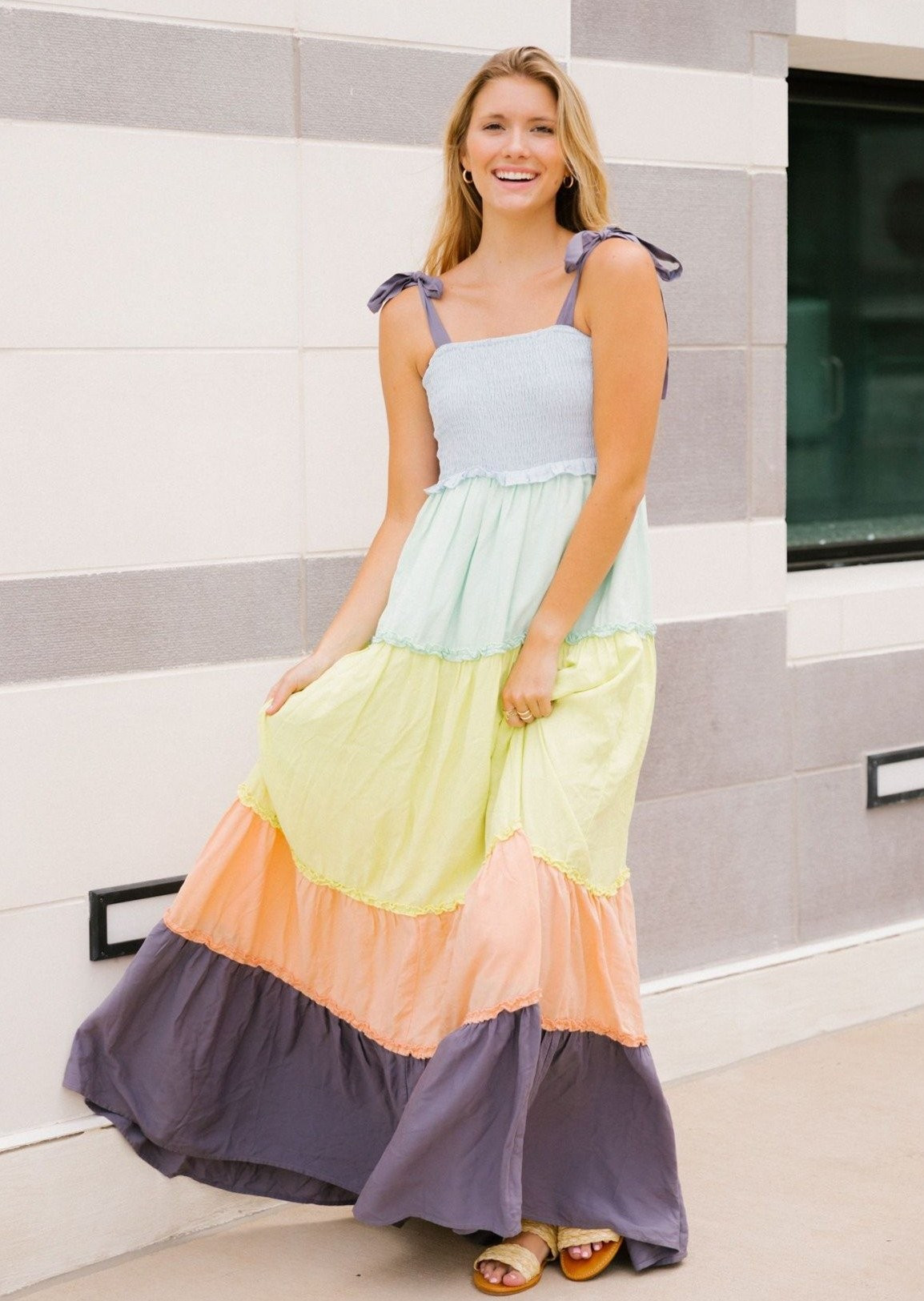 SUNSET RUFFLE MAXI | Judith March
