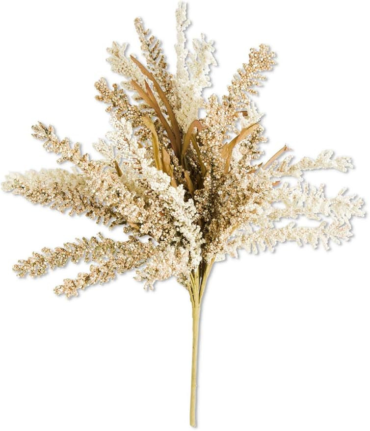 K&K Interiors 41446D 24 Inch Cream & Brown Heather Bush, Cream | Amazon (US)