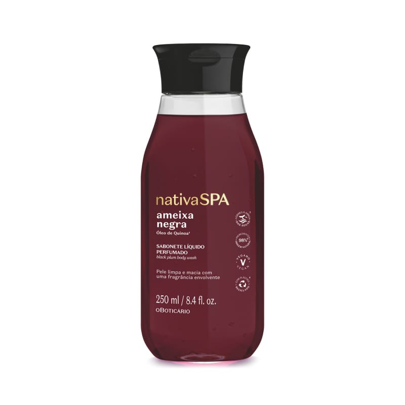 Sabonete Líquido Perfumado Nativa Spa Ameixa Negra 250ml | O Boticario | oBoticario (BR)