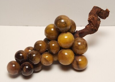 Vintage Italian Mid Century Modern Alabaster Grapes Cluster About 14" & 6 lbs | eBay US