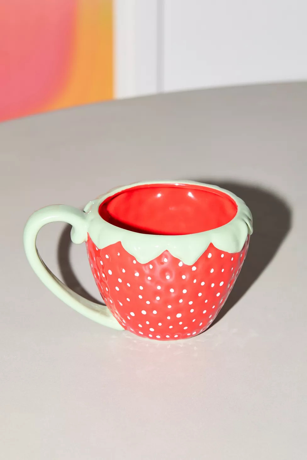 Strawberry Shaped Mug | Urban Outfitters (US and RoW)