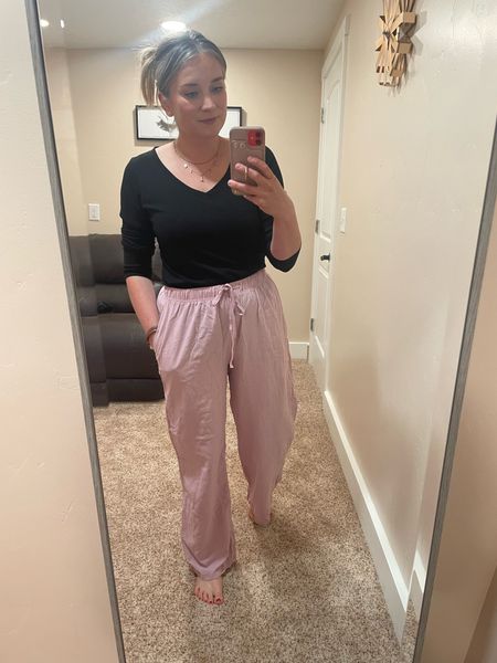 Size down with these linen casual pants. I love the longer fit. They are only $8 now

#LTKfindsunder50 #LTKActive #LTKstyletip