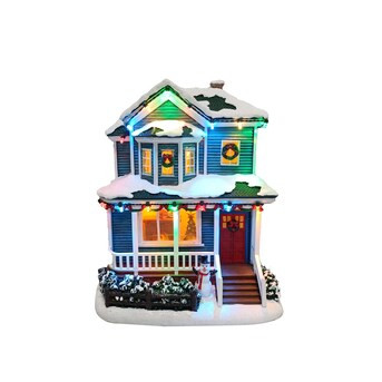 Carole Towne Animatronic Lighted Village Scene | Lowe's