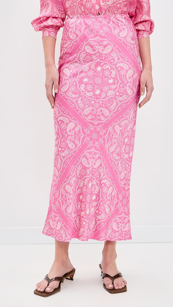 Pink Bandana Dorris Skirt | Shopbop