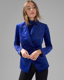 WHBM® Velvet Studio Blazer | White House Black Market