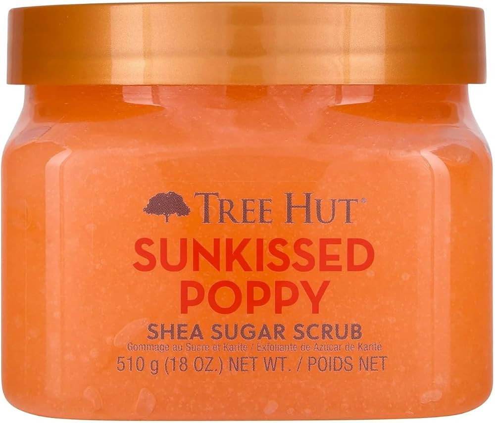 Amazon.com : Tree Hut Sunkissed Poppy Shea Sugar Scrub, Exfoliating, Hydrating & Moisturizing Bod... | Amazon (US)