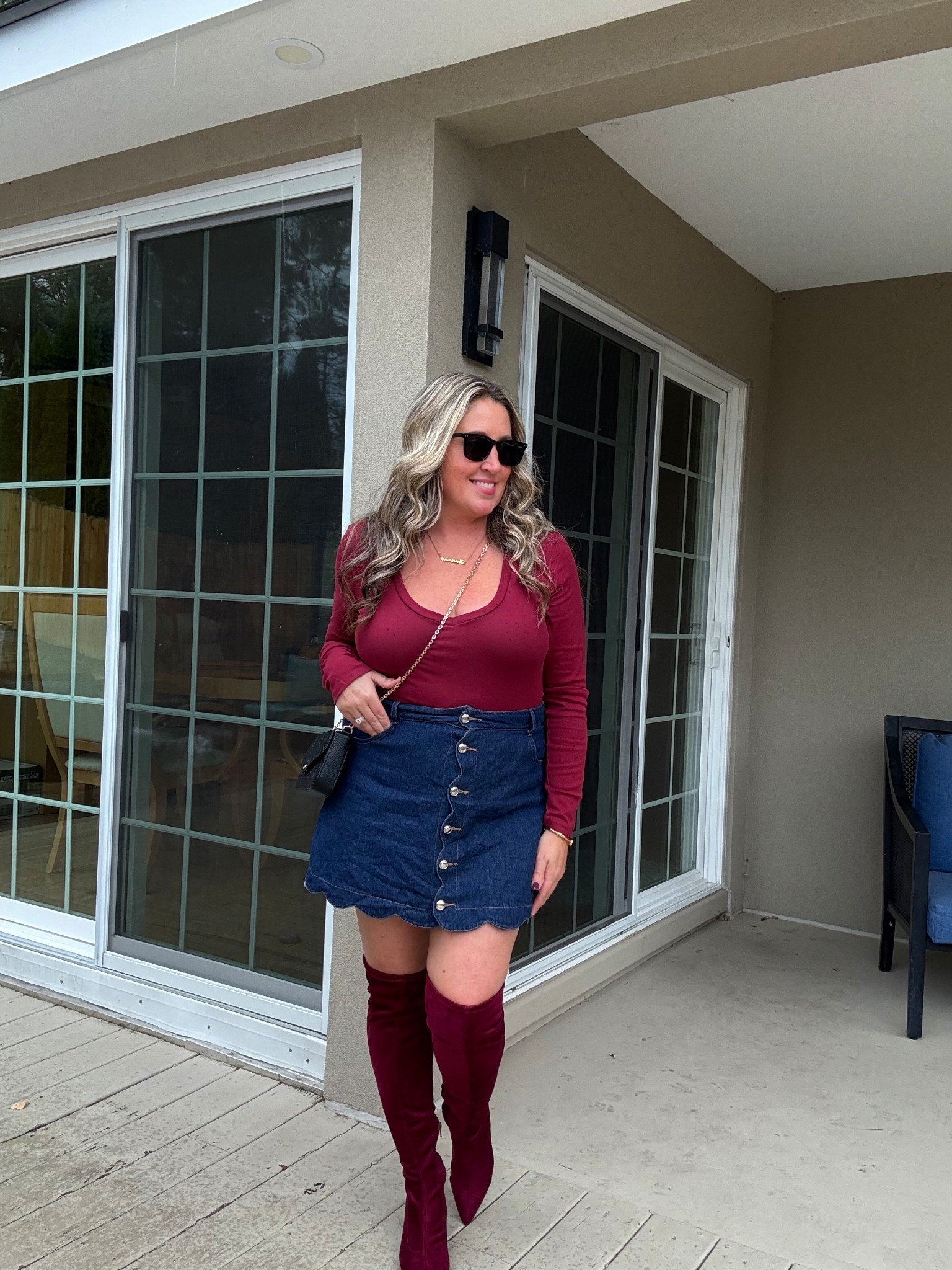 Burgundy is one of my favorite colors for Fall❤️

Bodysuit: MANGOPOP
Skirt: CUPSHE 
Boots: Cosy Island 

#LTKOver40 #LTKMidsize #LTKSaleAlert