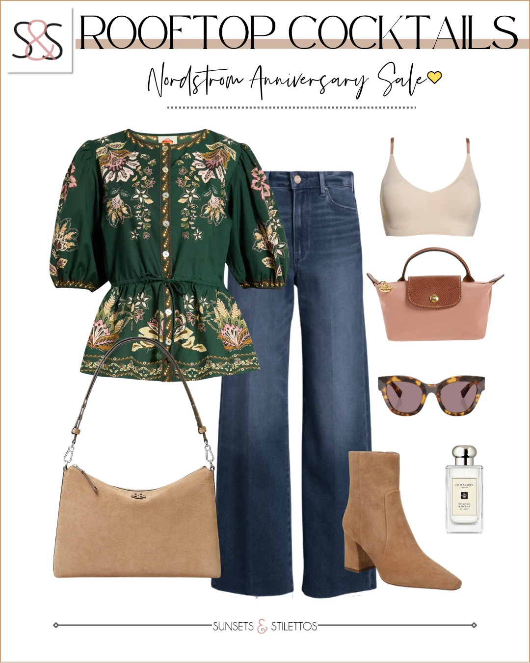 This embroidered peplum blouse from the Nordstrom Anniversary Sale is giving all the rooftop cocktail energy I needed for fall, and those tan suede ankle boots seal the deal.

#LTKSaleAlert #LTKOver40 #LTKSeasonal