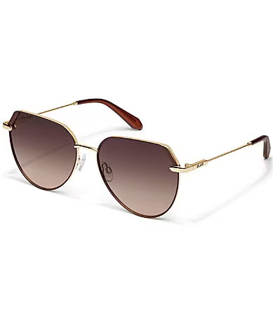 Quay Women's Main Character 55mm Round Sunglasses - Mocha/Dark Fawn | Dillard's