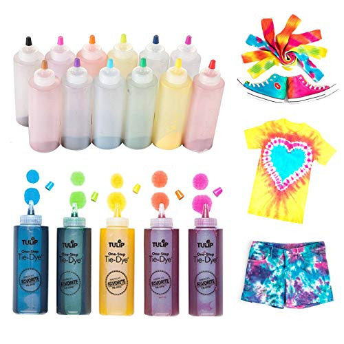 Tulip One-Step Tie-Dye Kit Tulip Fabric 36028 Fdy Super Big 12-Color Tie Dye Kit Bundle, As Detailed | Amazon (US)
