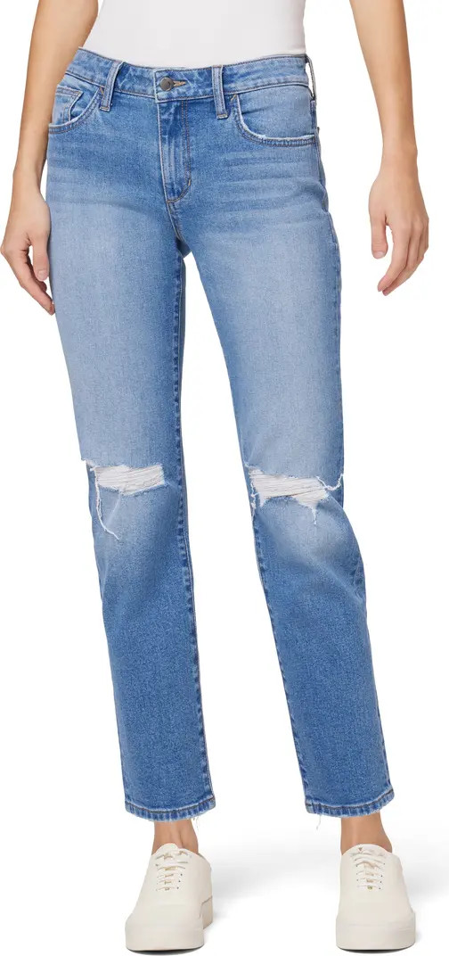 Joe's Distressed Ankle Crop Straight Leg Jeans | Nordstromrack | Nordstrom Rack