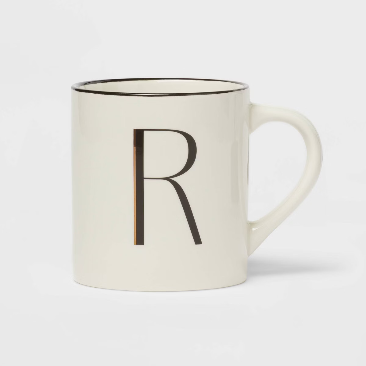 16oz Stoneware Monogram Mug Ivory - Threshold™ | Target