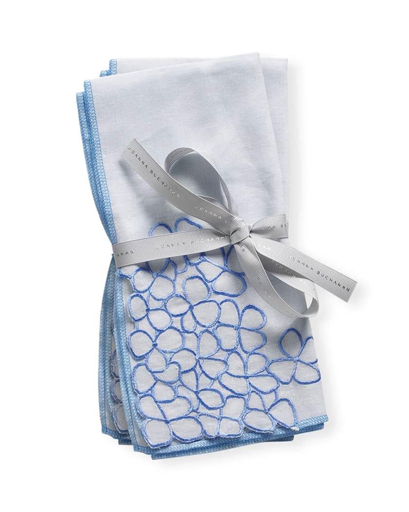 Joanna Buchanan Hydrangea Embroidered Dinner Napkins, Set of 2 | Horchow