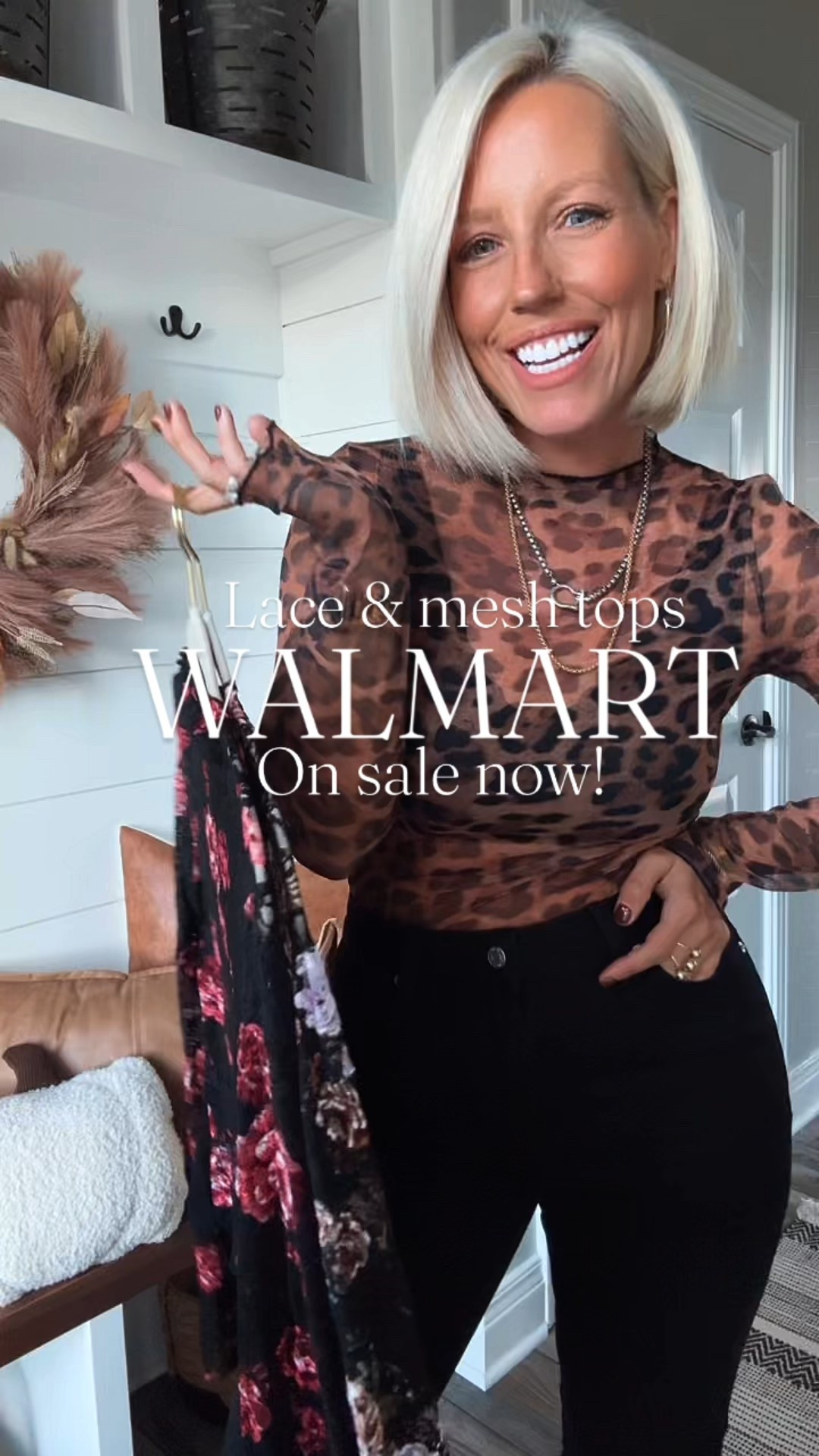 Mesh and lace tops have to be the most fun thing to style!!! I love how many outfits that you can create from these!!!
⬇️⬇️⬇️
Leopard top medium (could have done small)
Brown jacket small (fits oversized)
Dress small (runs roomy)
Black straight leg jeans size 6 (roomy fit)
Black flare jeans size 4


#LTKSeasonal #LTKSaleAlert #LTKFindsUnder50