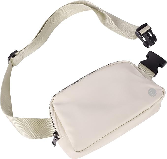Leotruny Unisex Belt Bag Everywhere Waist Pack Waterproof for Travel Running Hiking (C01-Black) | Amazon (US)