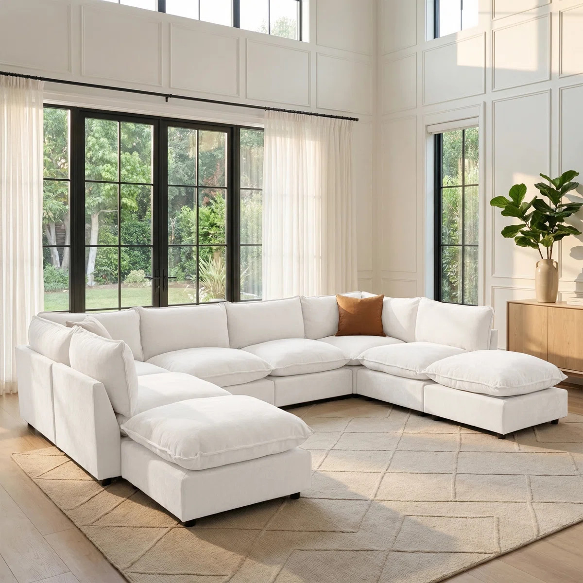 Heffernan Oversized Composable Modular Sofa | Wayfair North America