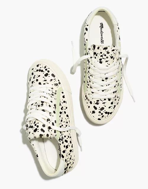 Sidewalk Low-Top Sneakers in Spatter-Painted Calf Hair | Madewell