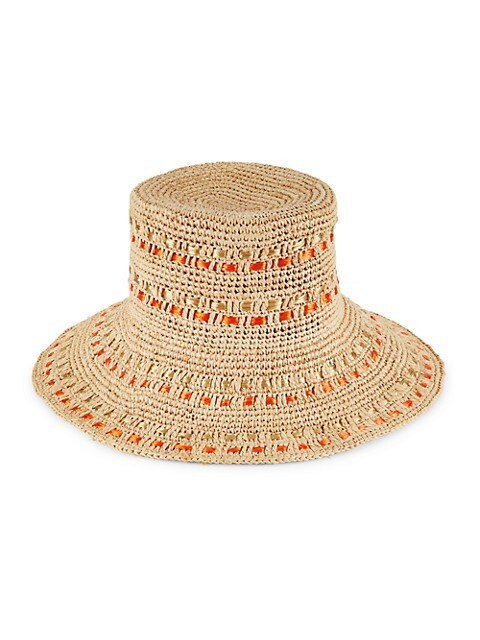 Crochet Raffia Sunhat | Saks Fifth Avenue