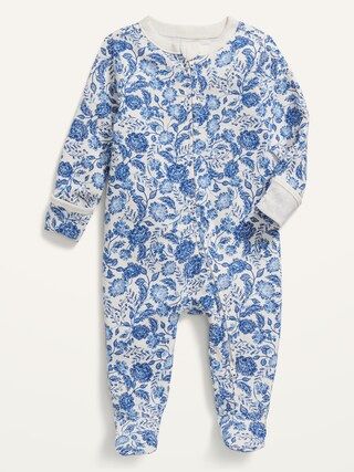 Printed Sleep & Play Footed One-Piece for Baby | Old Navy (US)