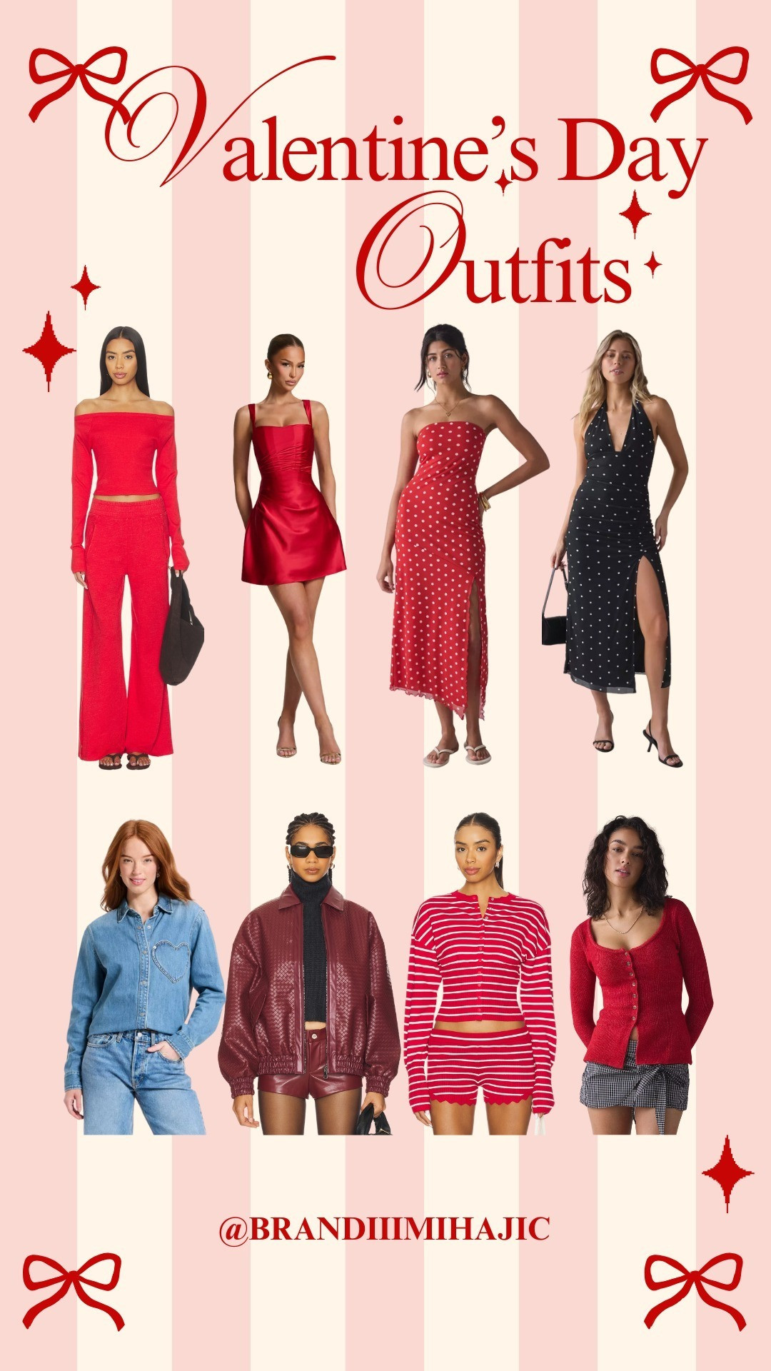 valentines day outfit inspo 💕

red dress, red matching set, galentines, galentines outfit, polka dot dress, leather jacket, red leather jacket, faux leather jacket, stripe cardigan, striped sweater, red cardigan 

 #LTKValentine