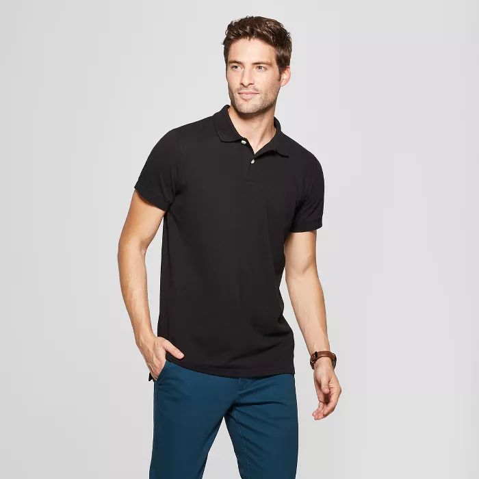 Men's Standard Fit Short Sleeve Loring Polo T-Shirt - Goodfellow & Co&#153; | Target