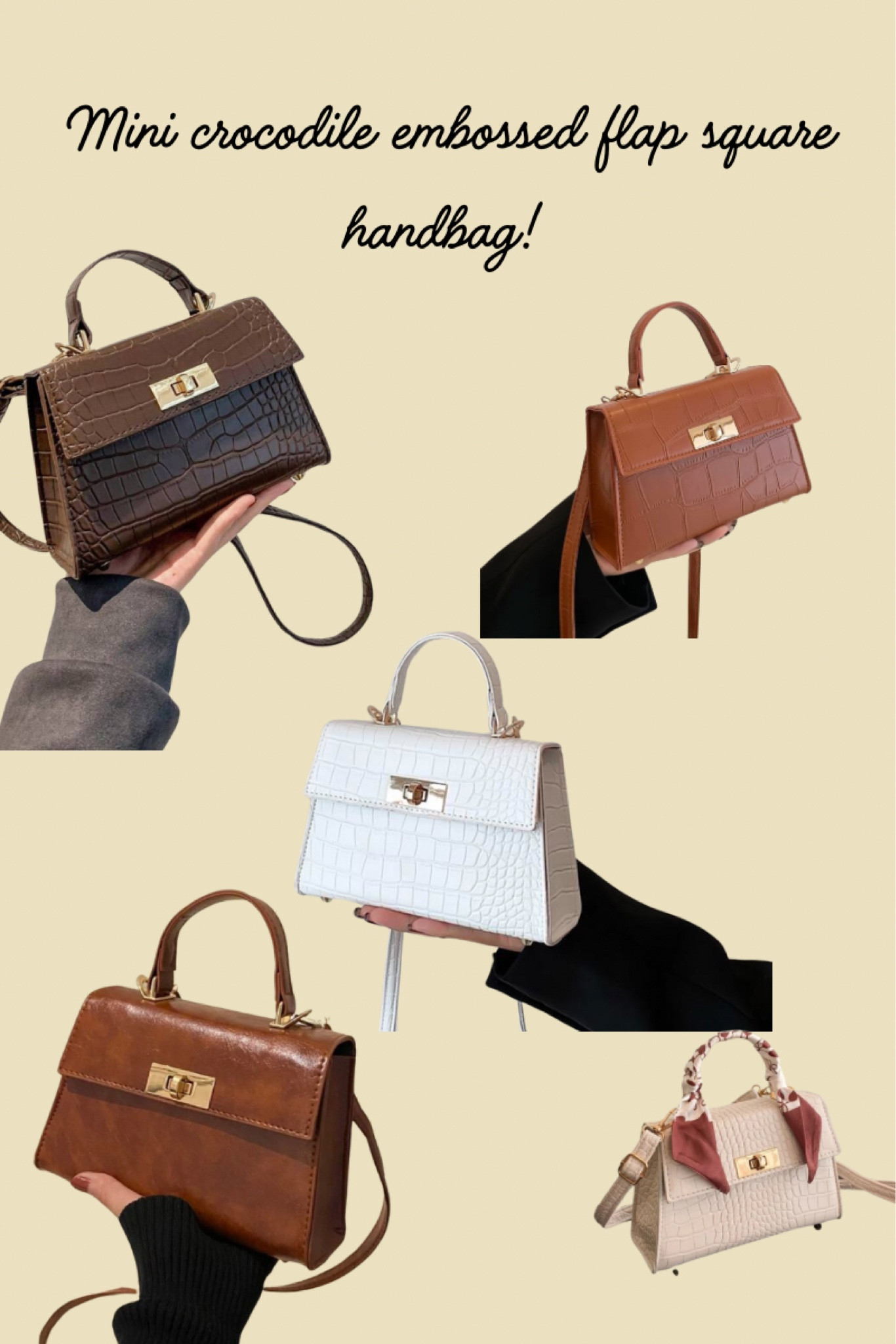Mini crocodile embossed flap square handbag

#LTKSaleAlert #LTKStyleTip #LTKItBag
