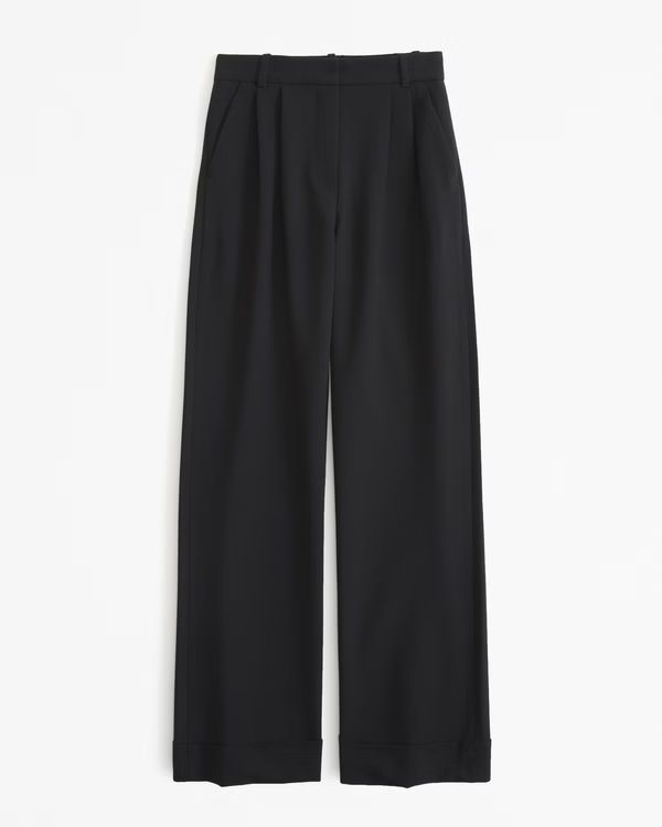 A&F Sloane Tailored Cuffed Pant | Abercrombie & Fitch (US)