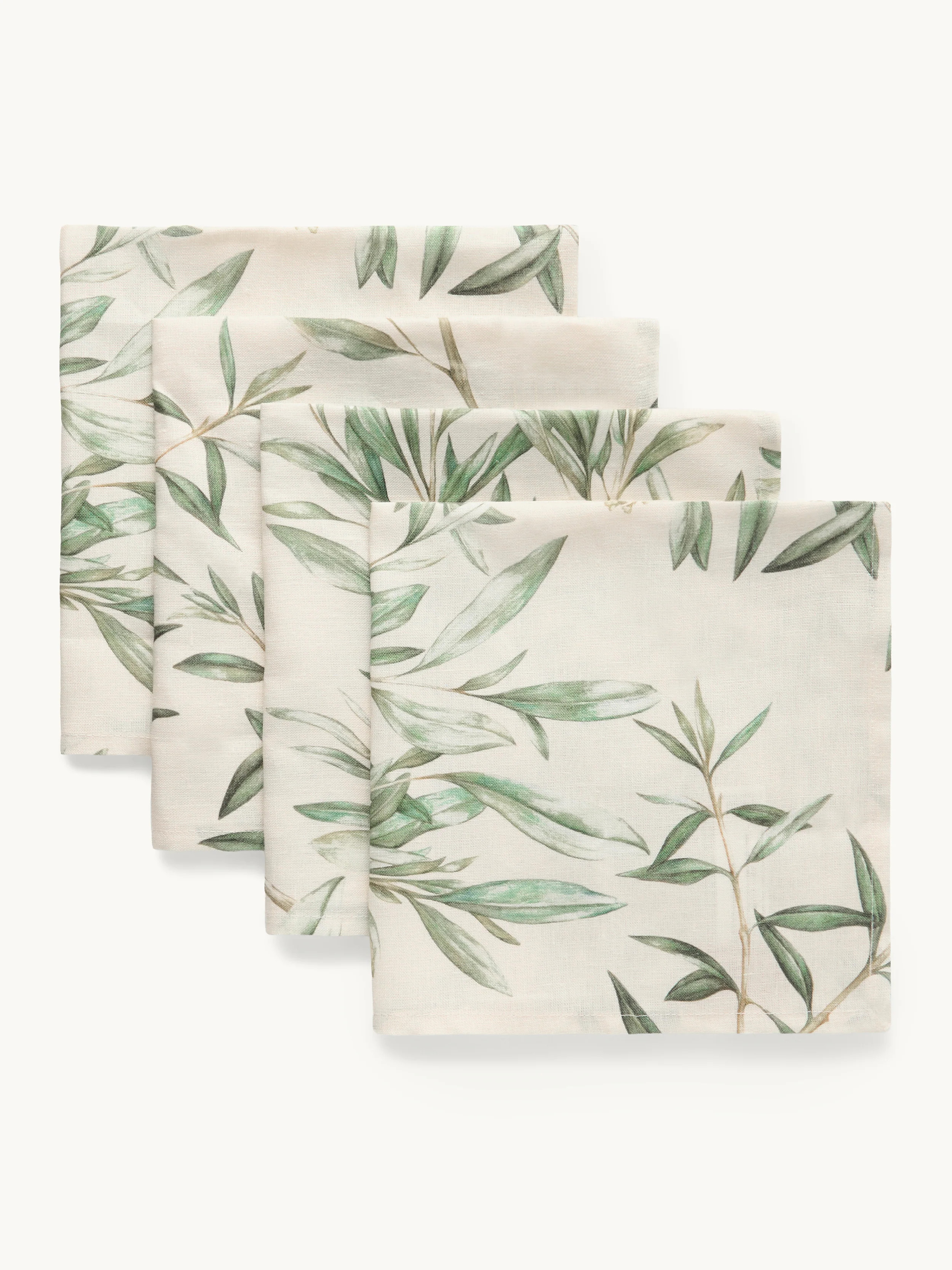 goop-Exclusive Olive-Leaf Napkin Set | goop