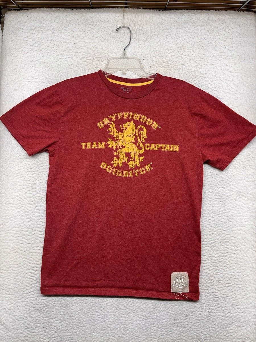 Harry Potter Shirt Mens Medium Gryffindor Team Captain Quidditch Wizarding World | eBay | eBay US
