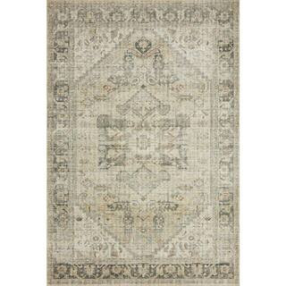 LOLOI II Skye Natural/Sand 7 ft.  x 9 ft.  Oriental 100% Polyester Pile Area Rug-SKYESKY-13NASA70... | The Home Depot