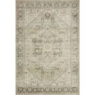 LOLOI II Skye Natural/Sand 7 ft.  x 9 ft.  Oriental 100% Polyester Pile Area Rug-SKYESKY-13NASA70... | The Home Depot