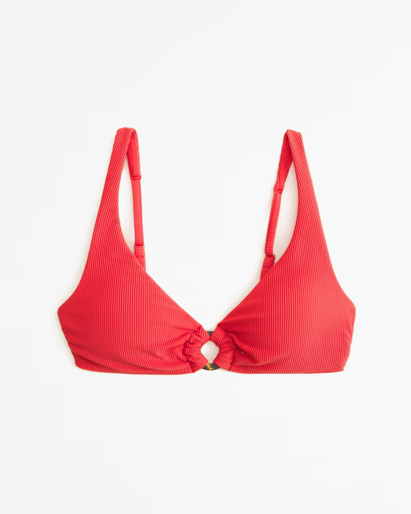 Women's O-Ring High Apex Bikini Top | Women's Swimwear | Abercrombie.com | Abercrombie & Fitch (US)
