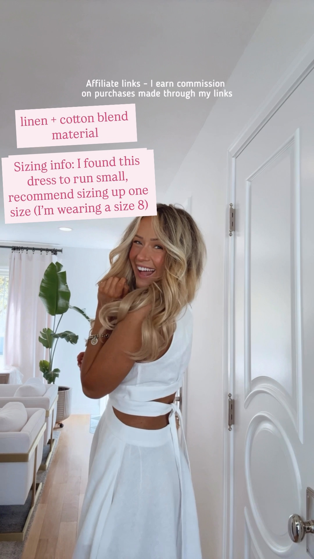 Affiliate links - I earn commission on purchases made through my links | white summer dress