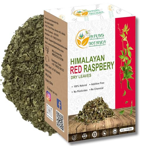 Herbs Botanica Himalayan Raspberry Leaf Premium Dried Red Raspberry Leaves for Herbal Tea, Infusions & DIY Blends Cut & Sifted Rasberry Leaf Tea 4 oz Resealable Pack | Amazon (US)