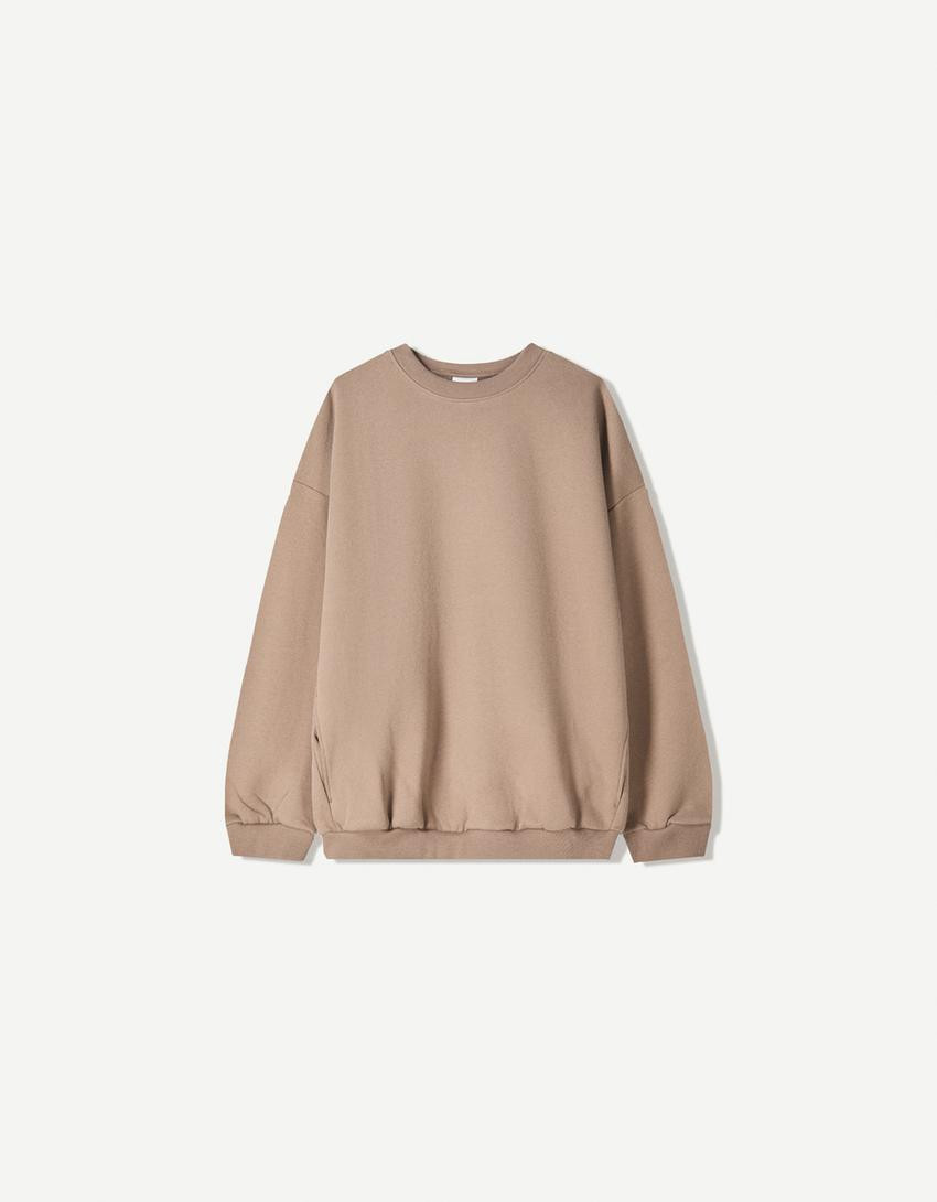 Oversize-Sweatshirt mit Taschen - Sweatshirts und Hoodies - Damen | Bershka DE