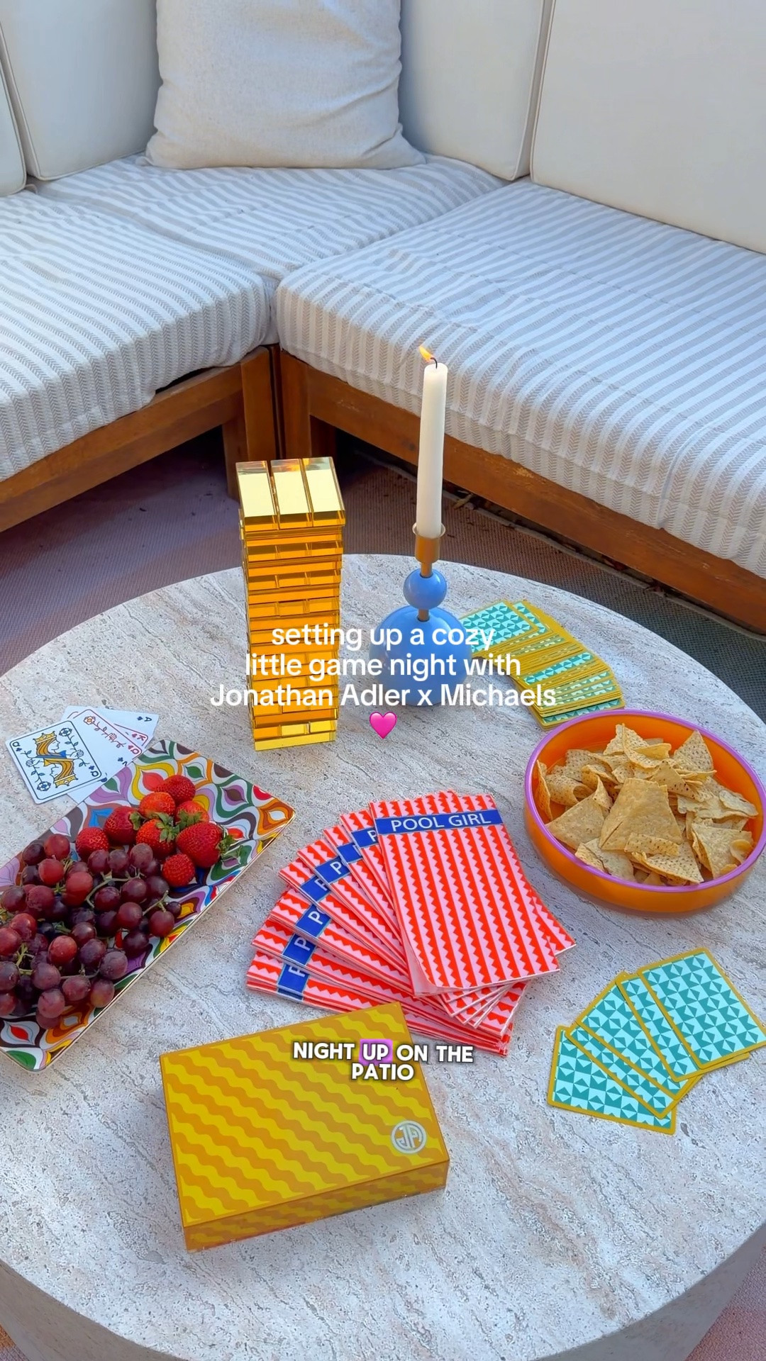 little rooftop gale night with Jonathan
Adler x Michaels 🤍✨
stopped by @Michaels to check out the new limited-edition collection & brought a few faves home for the easiest cozy rooftop setup.
get yours before they're gone 🤍
@jonathanadler  #michaelspartner #JAxMichaels #patiomakeover #cozyhome