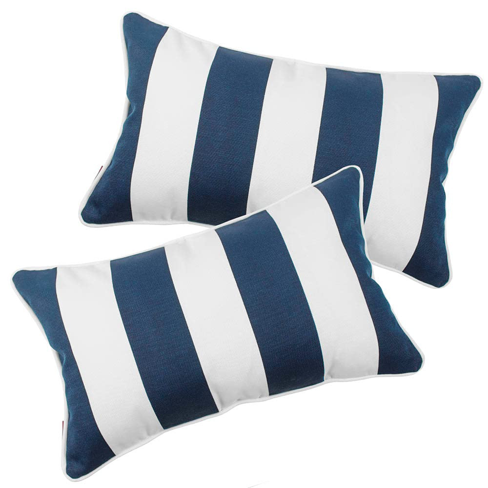 IN4 Care Decorative Throw Pillows, Outdoor Lumbar Pillows with Insert, All Weather Waterproof Throw  | Amazon (US)