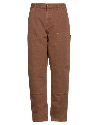 Carhartt Woman Pants Brown Size 34W-32L Organic cotton | YOOX (US)