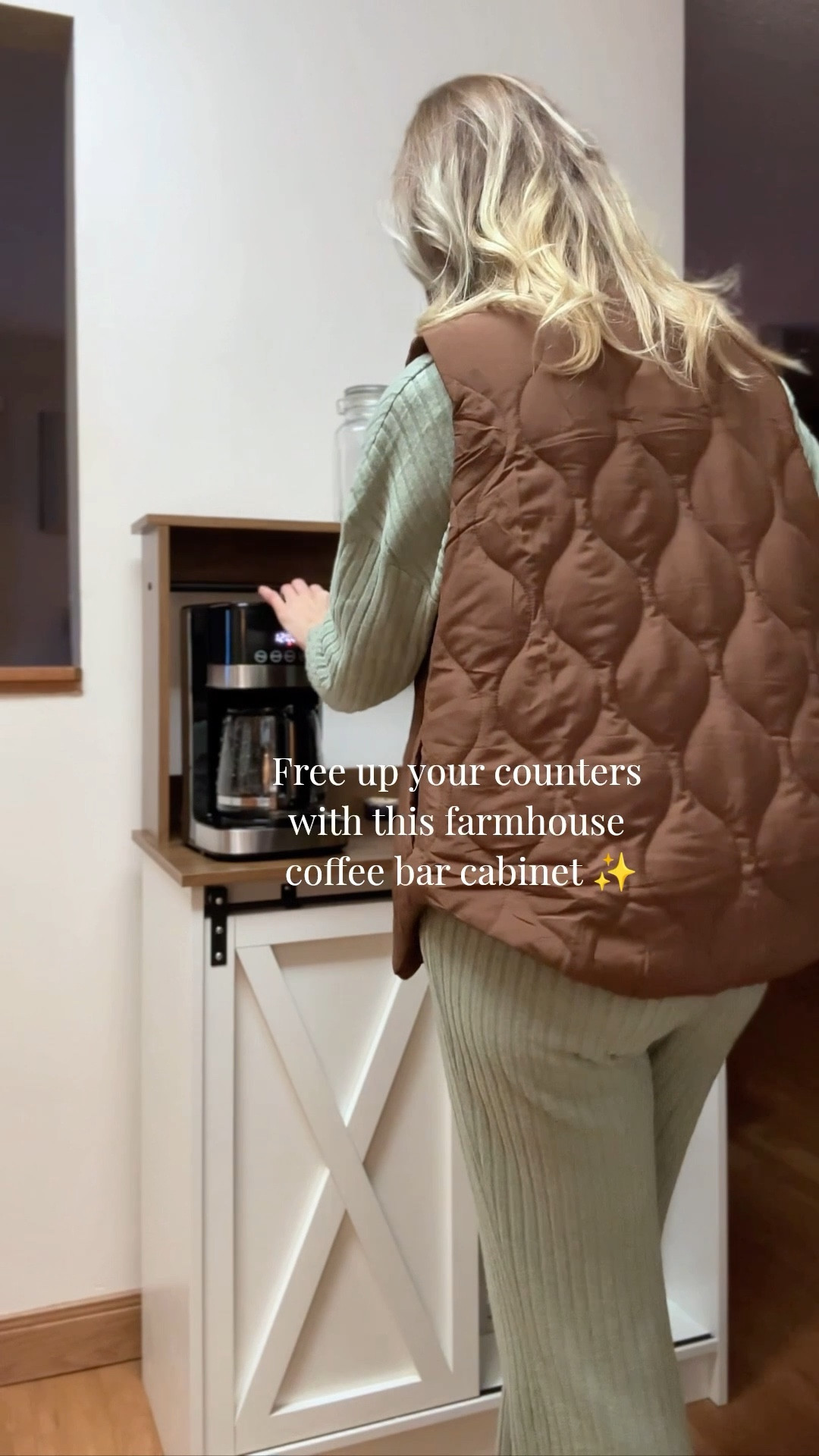 The cutest coffee bar cabinet for small spaces 

#LTKSaleAlert #LTKHome #LTKdayinmylife