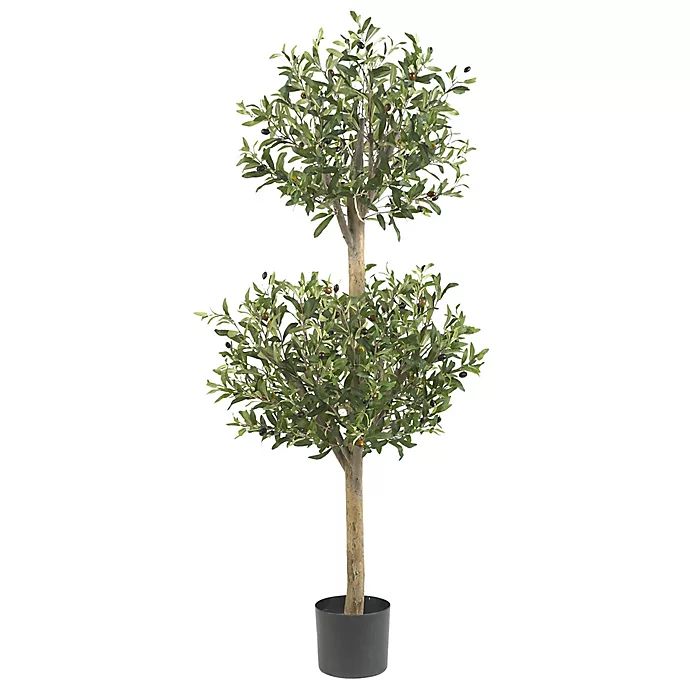 Nearly Natural 4.5-Foot Olive Double Topiary Artificial Tree | Bed Bath & Beyond