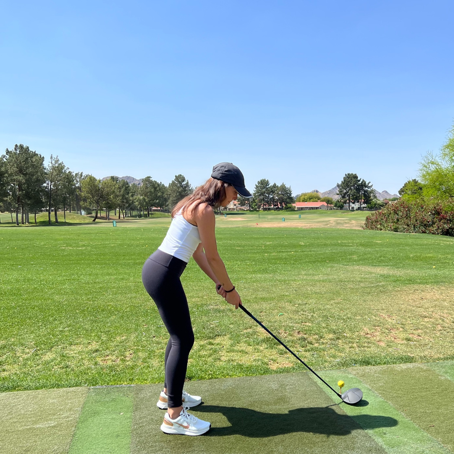 Easy simple golf outfit for the range  

My leggings are Lululemon. My top is Amazon, shoes are Nike. 


#LTKstyletip #LTKunder100 #LTKFitness