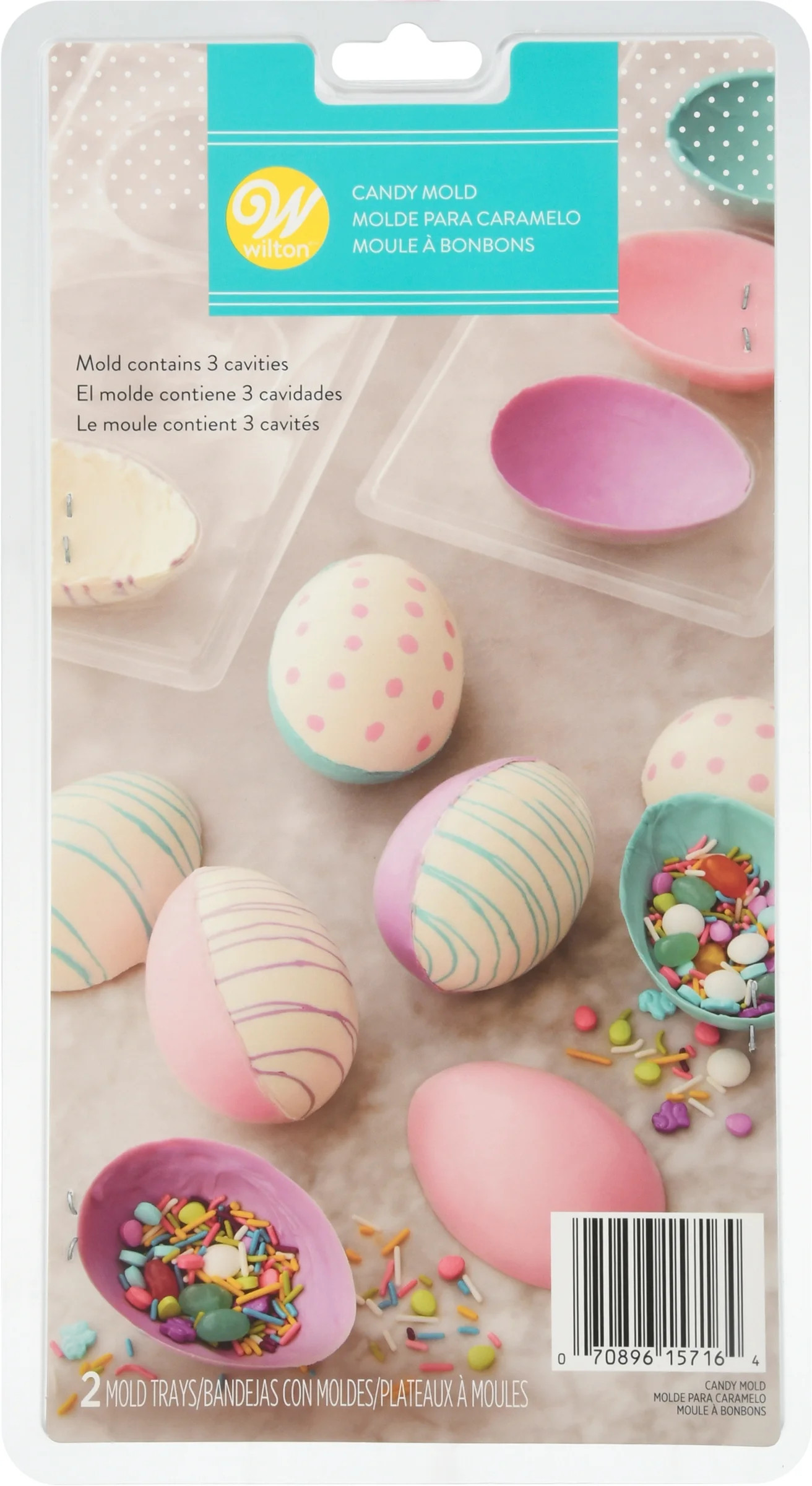 Wilton Candy Mold 3D Easter Egg 2 pc Kit Makes 3 | Walmart (US)