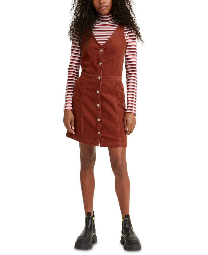 Levi's Juniors' Imogen Corduroy Dress & Reviews - Dresses - Women - Macy's | Macys (US)