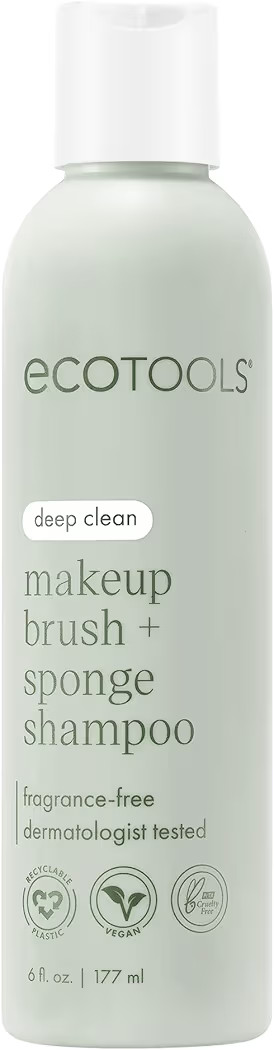 EcoTools Cleanser Shampoo for Makeup Brush/Sponge/Puffs, Remove Makeup & Impurities, Fragrance-Fr... | Amazon (US)