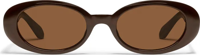 Felt Cute 52mm Gradient Small Oval Sunglasses | Nordstrom